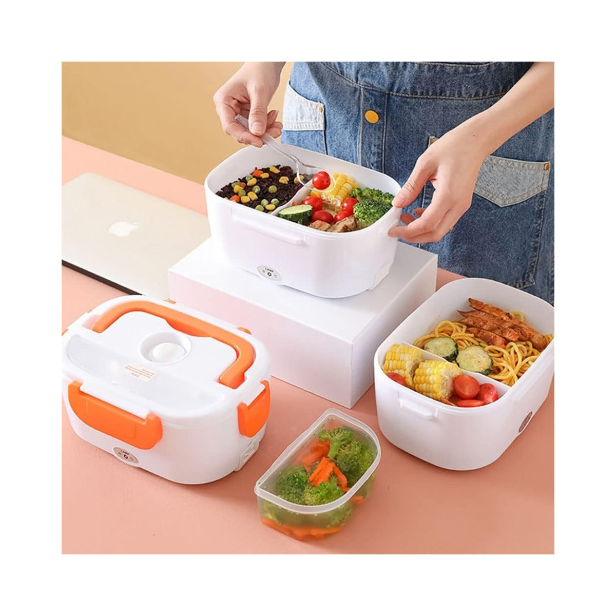 Tupper portátil eléctrico calentador