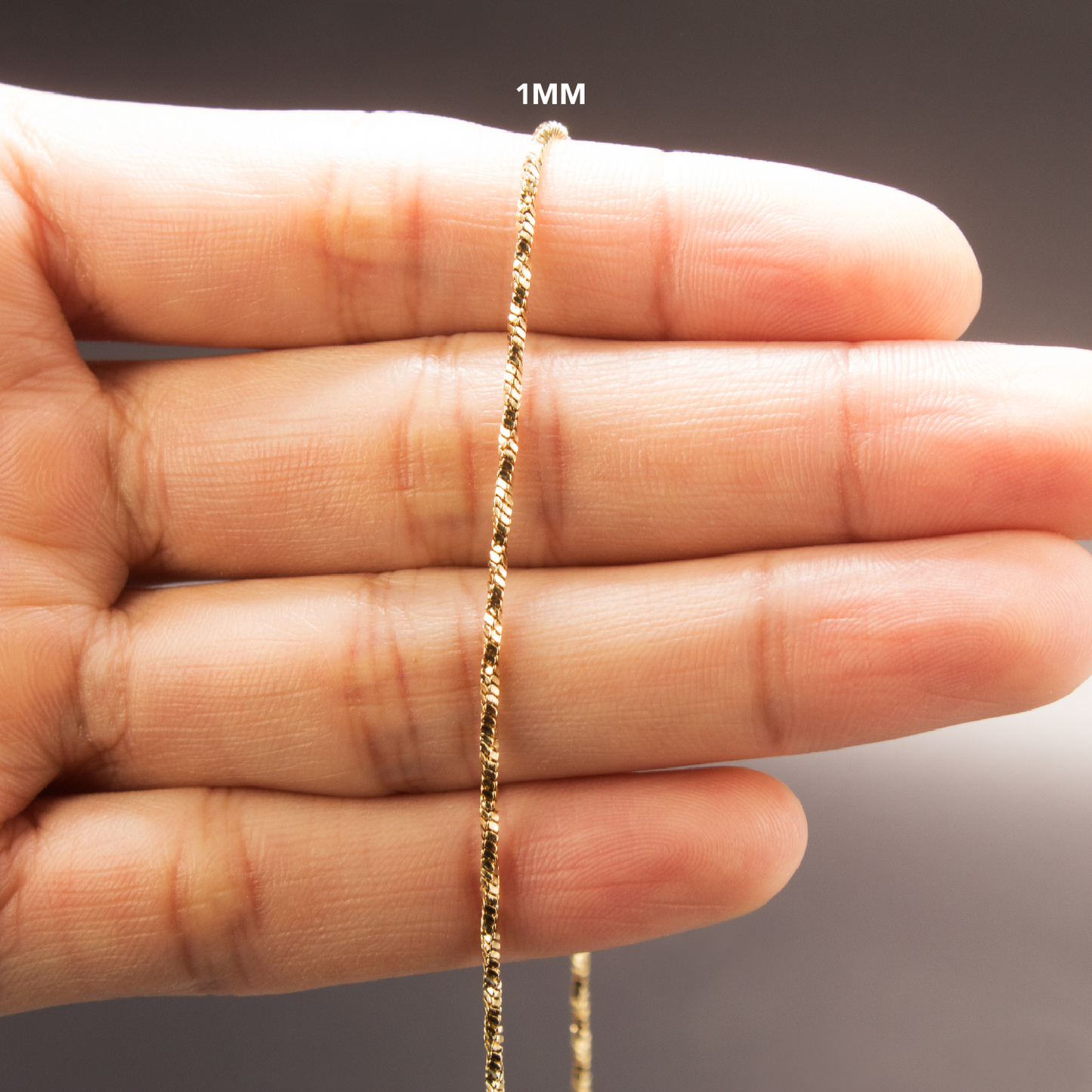 Cadena mujer Singapur 1mm/45cm broche l