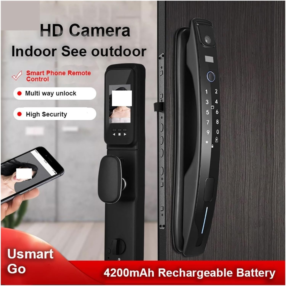 Cerradura digital huella camara Wi-Fi