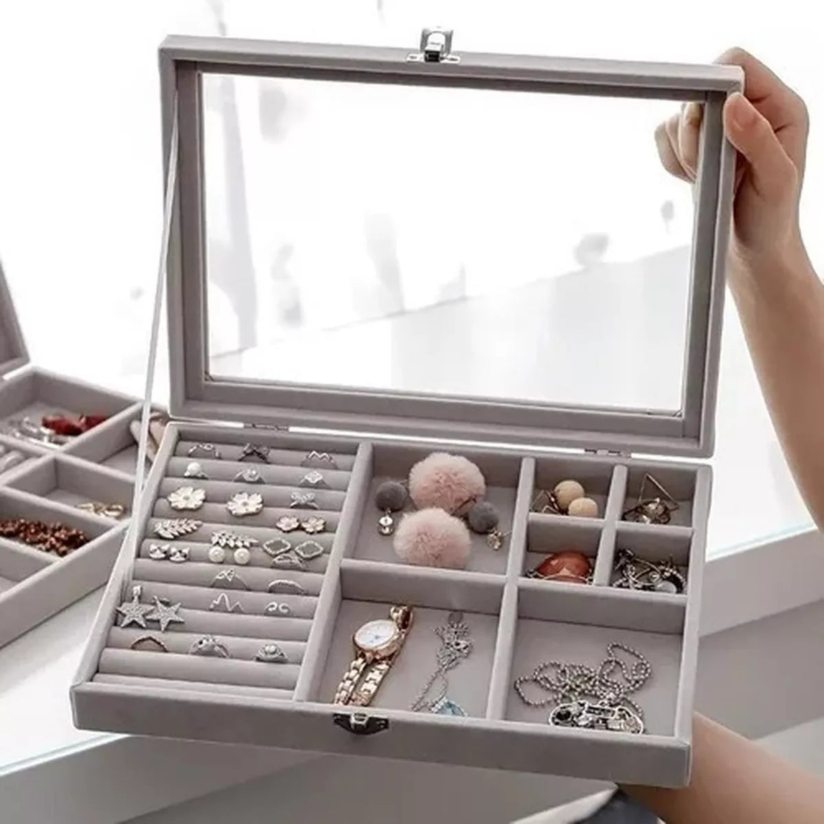 Joyero Organizador Joyas Anillos
