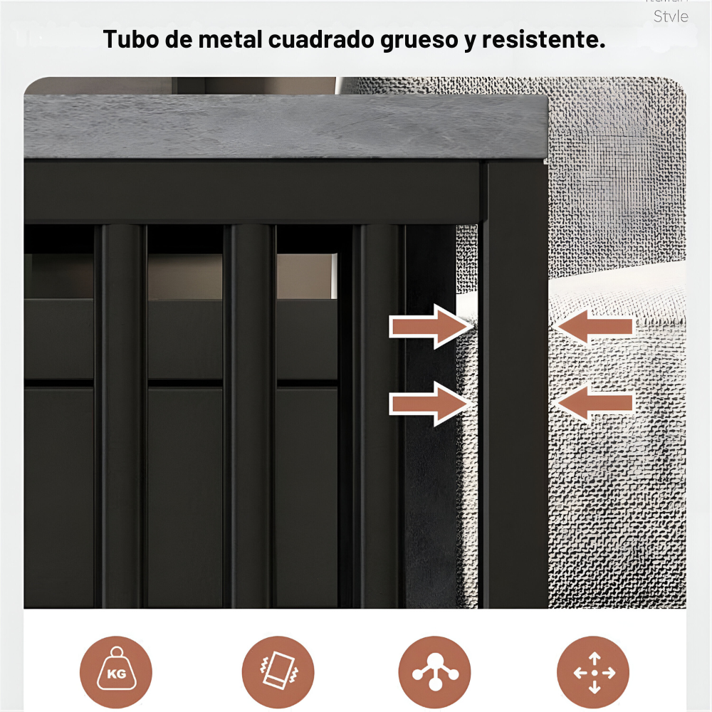Mesa De Centro Rectangular Para Living Gris 100x50x40 cm