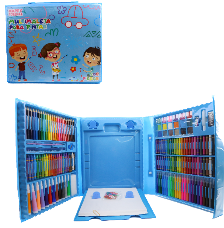 SET DE ARTE PARA NIÑOS 208 PCS
