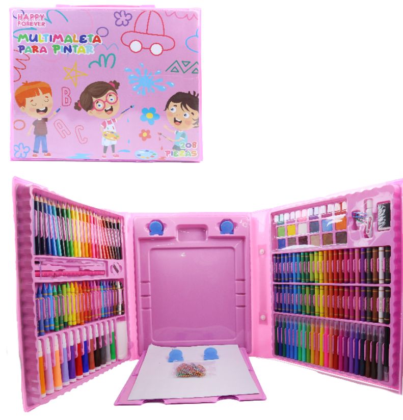 SET DE ARTE PARA NIÑOS 208 PCS