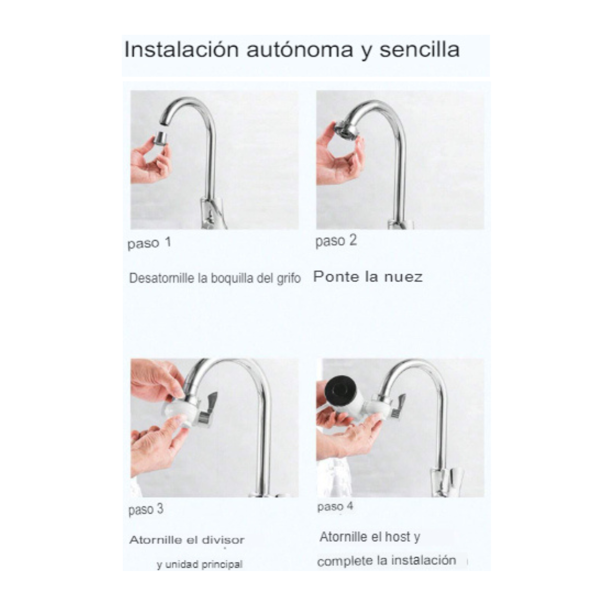 Filtro purificador de agua potable