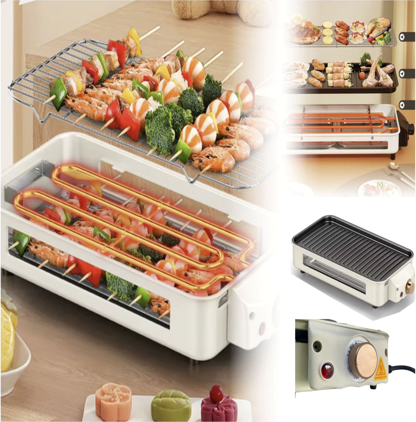 Parrilla Y Sartén Eléctrico