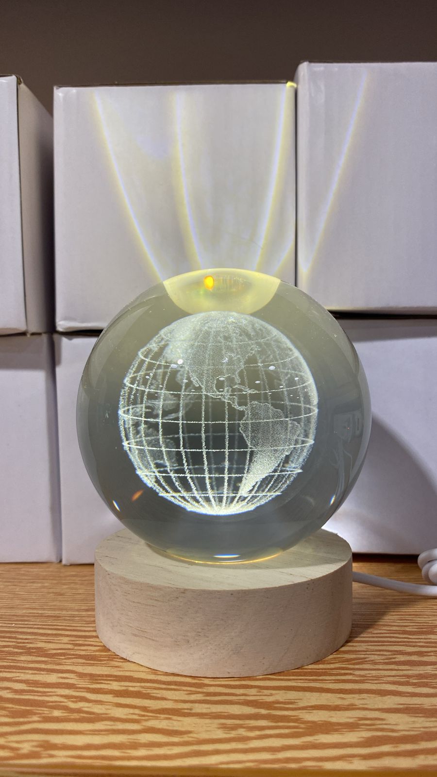 Lampara Bola de Cristal