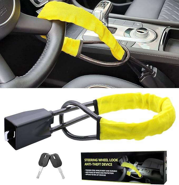 Cerradura Para Volante Tipo Cinturón de Seguridad