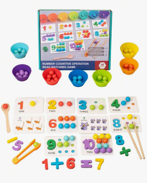 Juego de Matematicas Montessori Para Niños