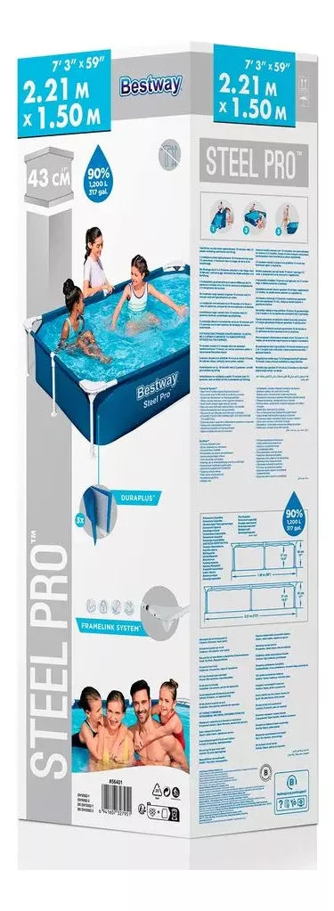 Piscina Rectangular Familiar 2.2m x 1.5m