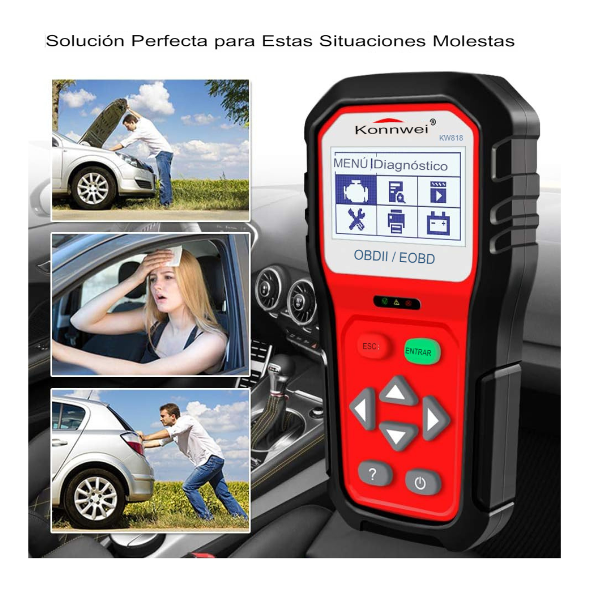 Escáner diagnóstico universal de automovil