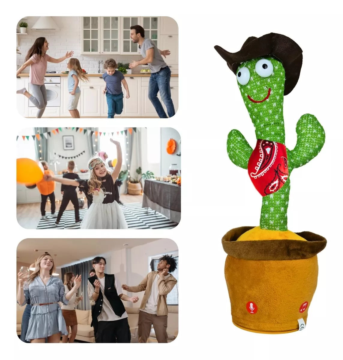 Cactus Bailarín Imita Voz Musical Usb