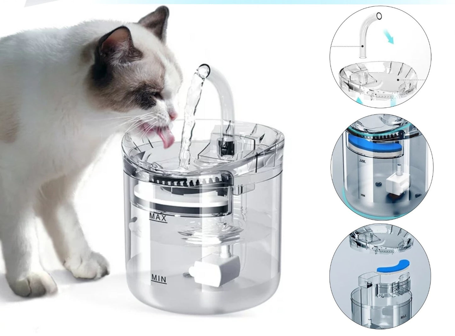 bebedero de agua automático para mascotas
