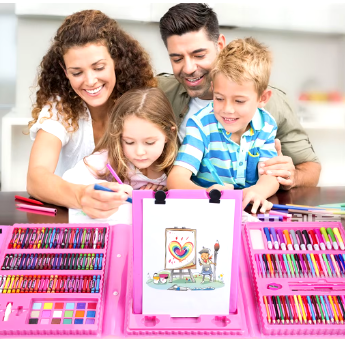SET DE ARTE PARA NIÑOS 208 PCS