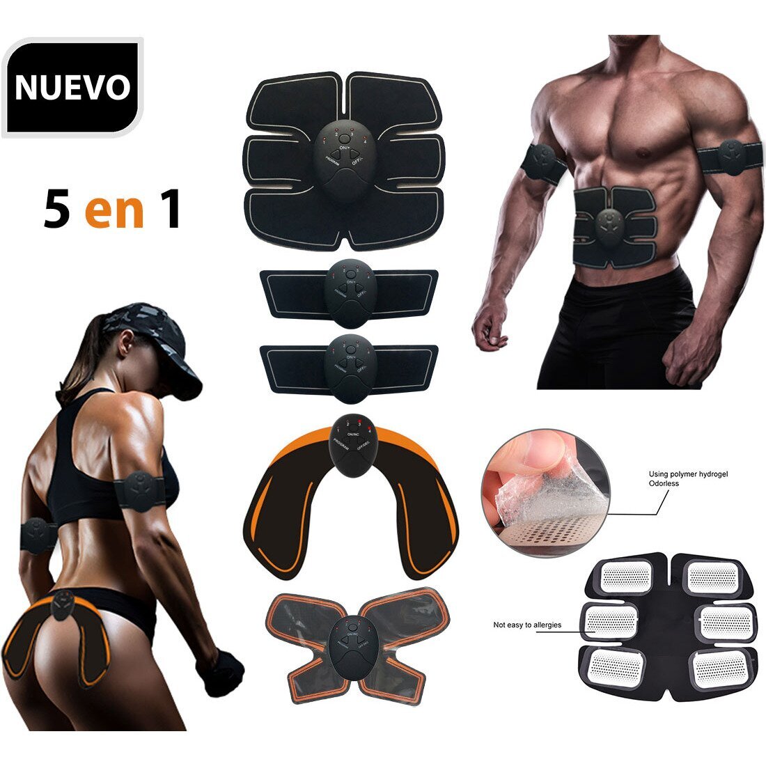 Electroestimulador muscular tonificador