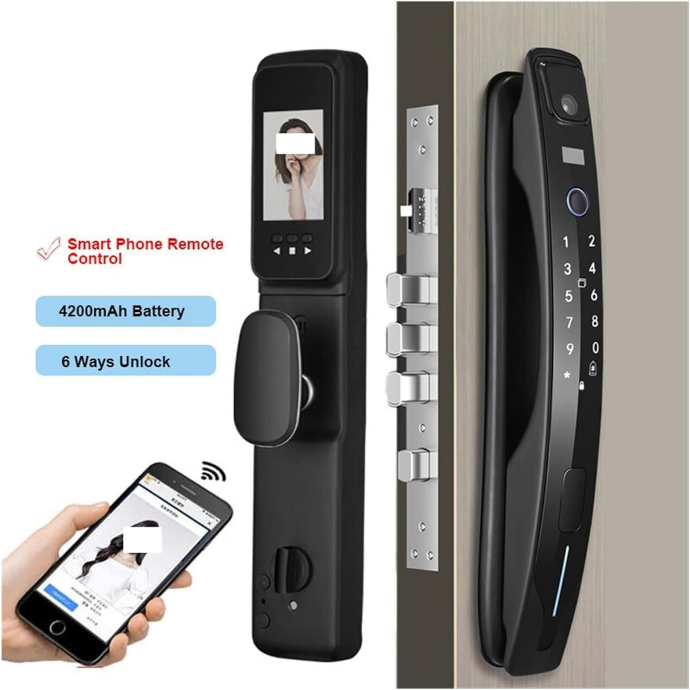 Cerradura digital huella camara Wi-Fi
