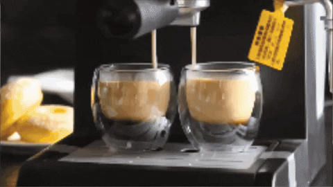 Juego 6 Tazas Espresso Doble Vidrio 80ml