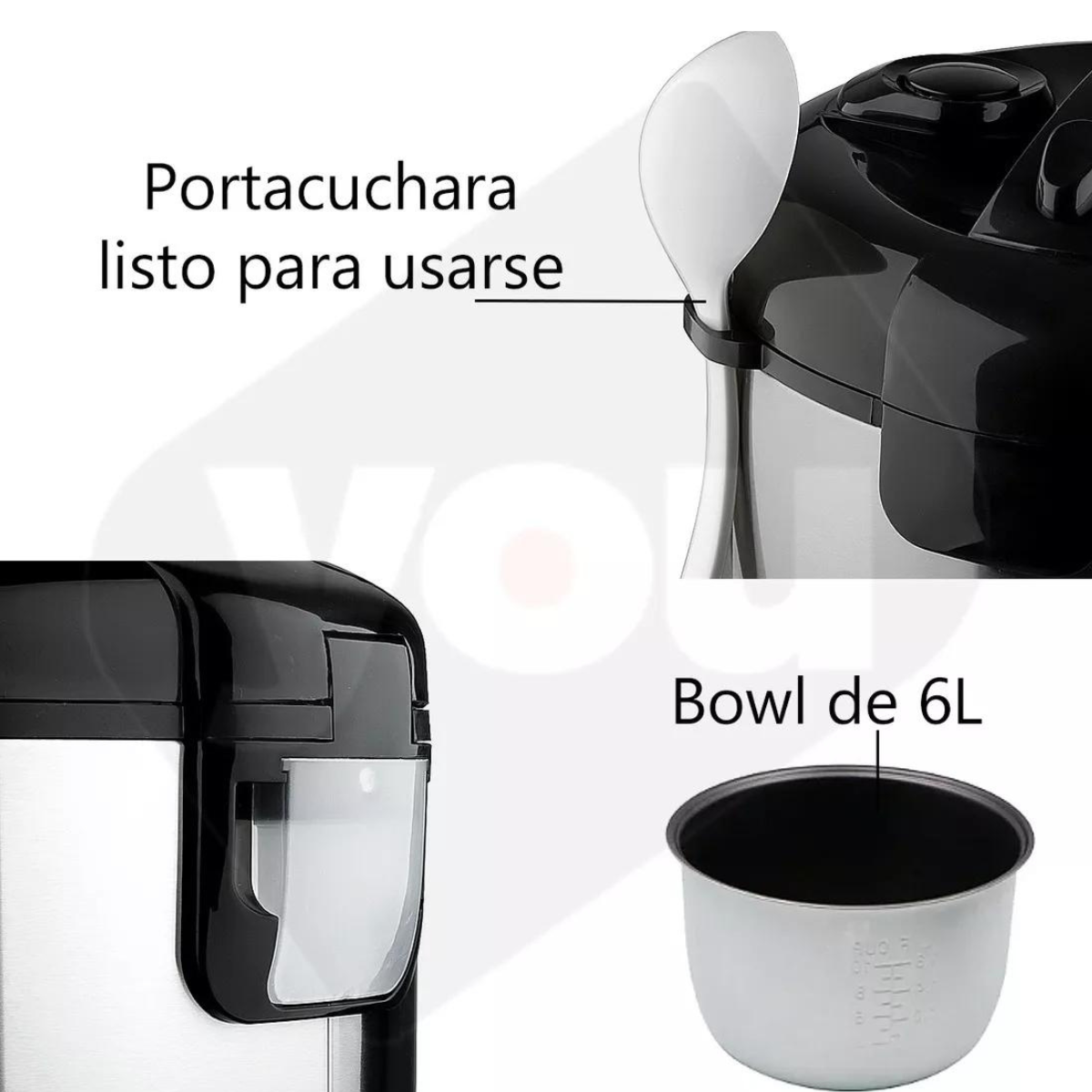 Olla Arrocera Eléctrica Digital Placas de Cerámica