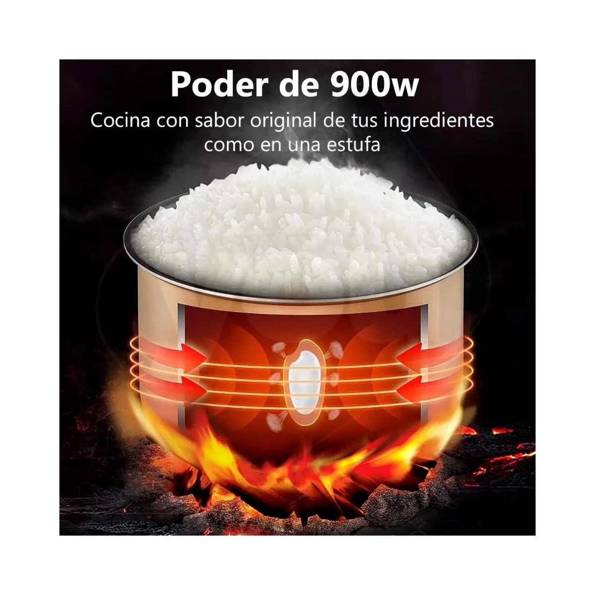 Olla Arrocera Eléctrica Digital Placas de Cerámica