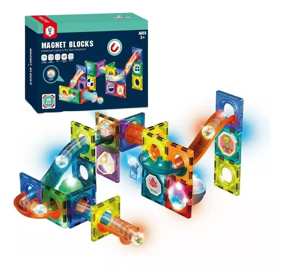 JUEGO DE BLOQUES MAGNÉTICOS DE 40 PCS