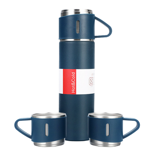 Termo  Acero Inox 500 ml + 3 Tazas